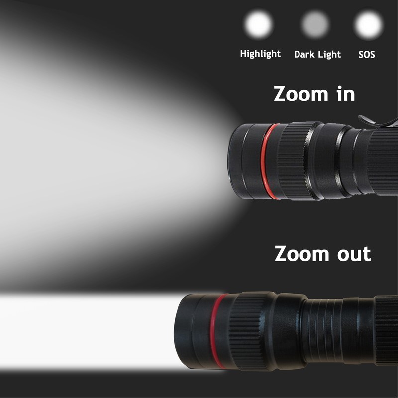 2PCS Strong Clip LED Camping Warning Flash Light Mini Emergency Flashlights gallery
