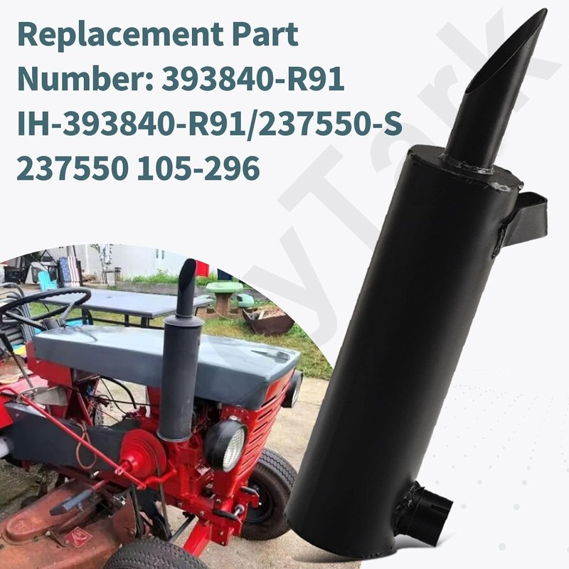 REPL FOR KOHLER ENGINE MUFFLER EXHAUST 237550 FOR CUB CADET K241 393840-R91 W gallery