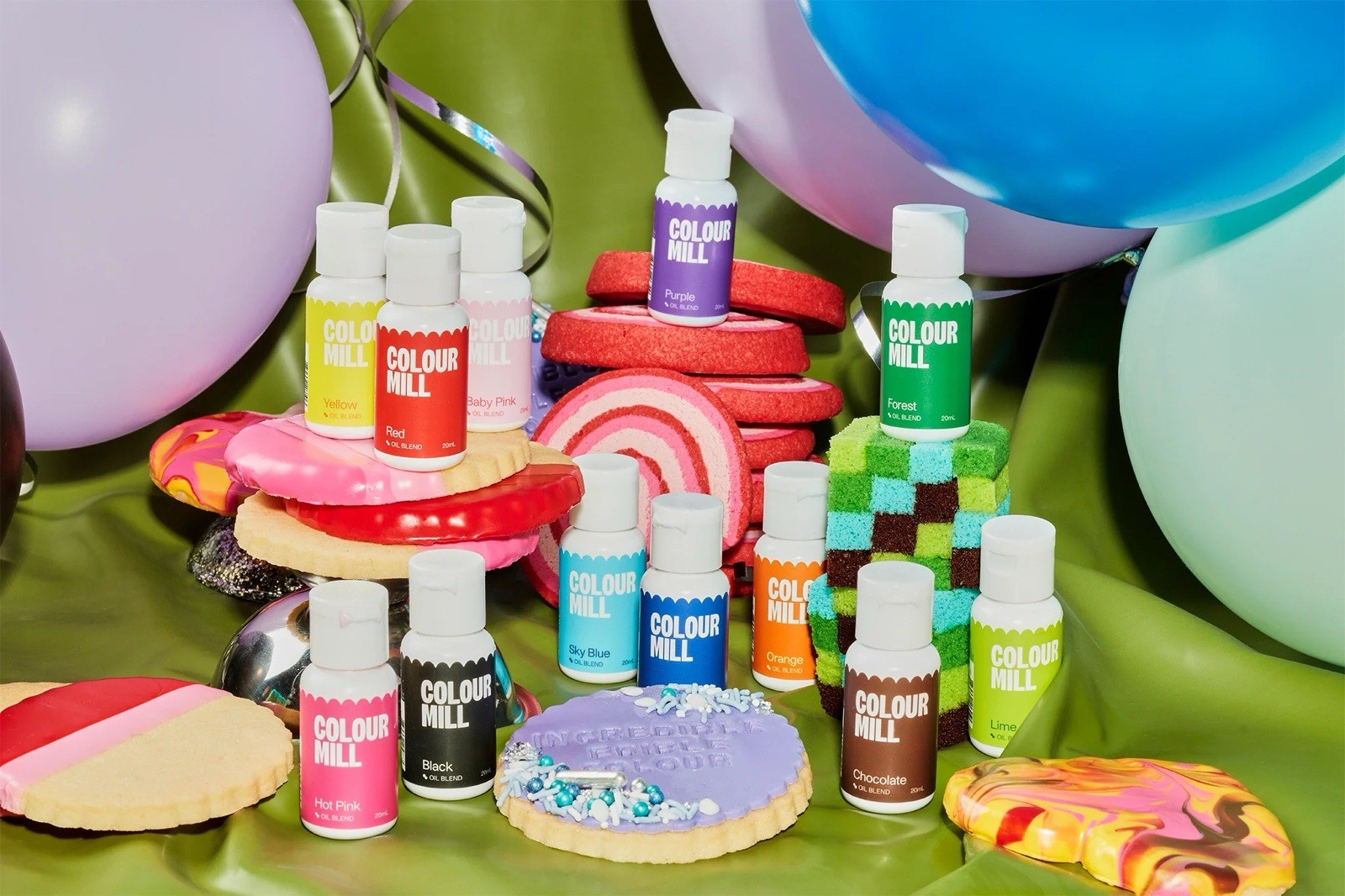 Colour Mill Kickstarter Oil Blend Food Coloring Set, Multicolor, 12x20mL gallery