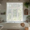 Cordless Vinyl Mini L Blinds 35" W x 72" H, 1" Slat White Horizontal Windows L gallery