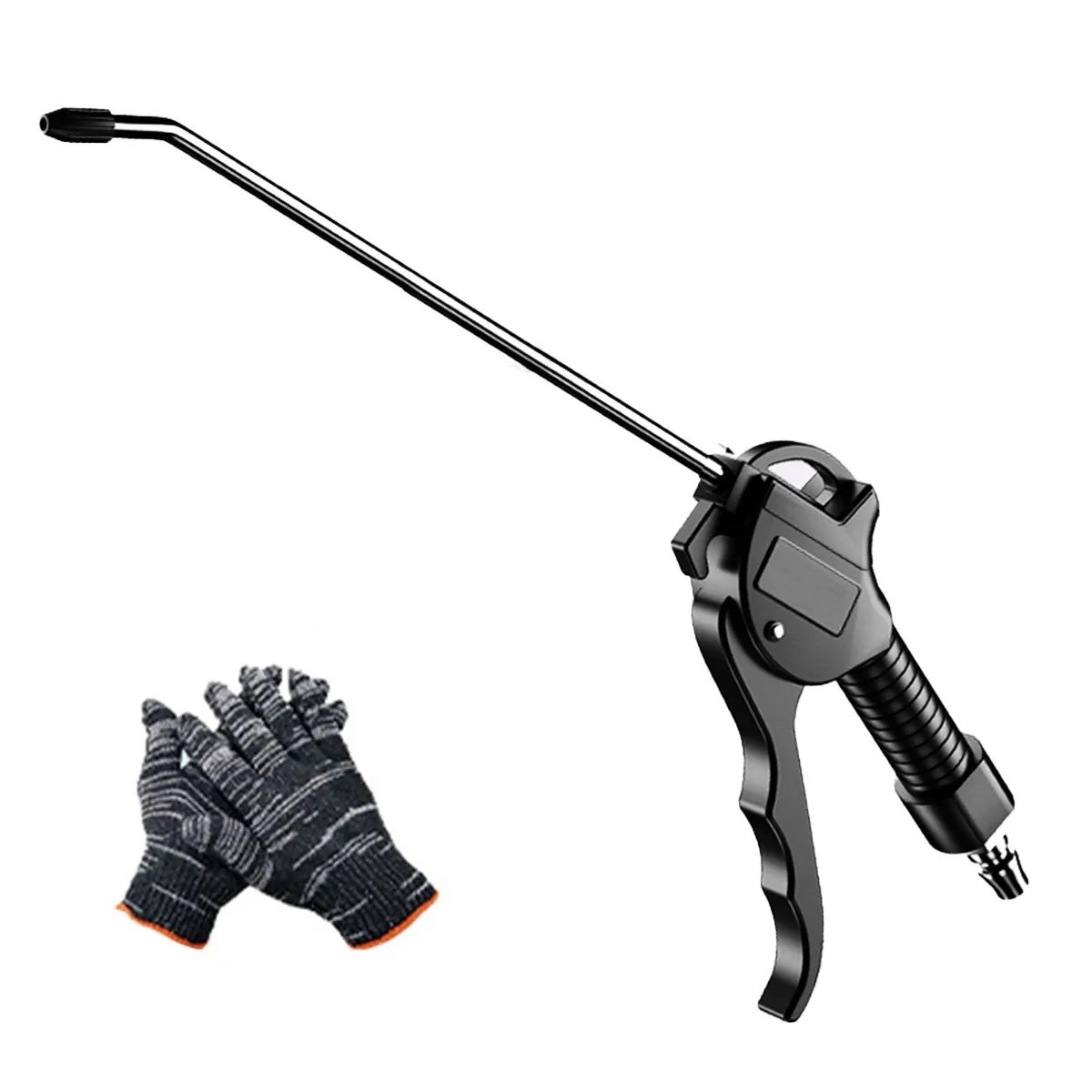 1pc High Flow Air Blow Gun with Angled Bent Nozzle Long Style for Compressor gallery