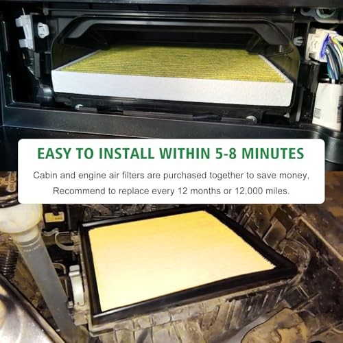 3PCS Cabin Engine Air Filter Kit Fits for 2022 2023 2024 2025 Tundra,2023-2025 gallery