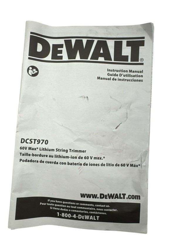 DEWALT FLEXVOLT 60V MAX* 15 Inch String Trimmer Tool Only DCST970B (OB) gallery