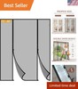 Magnetic Screen Door for Sliding Doors 72"x80", Screen Size 74"x81", Double-S... gallery