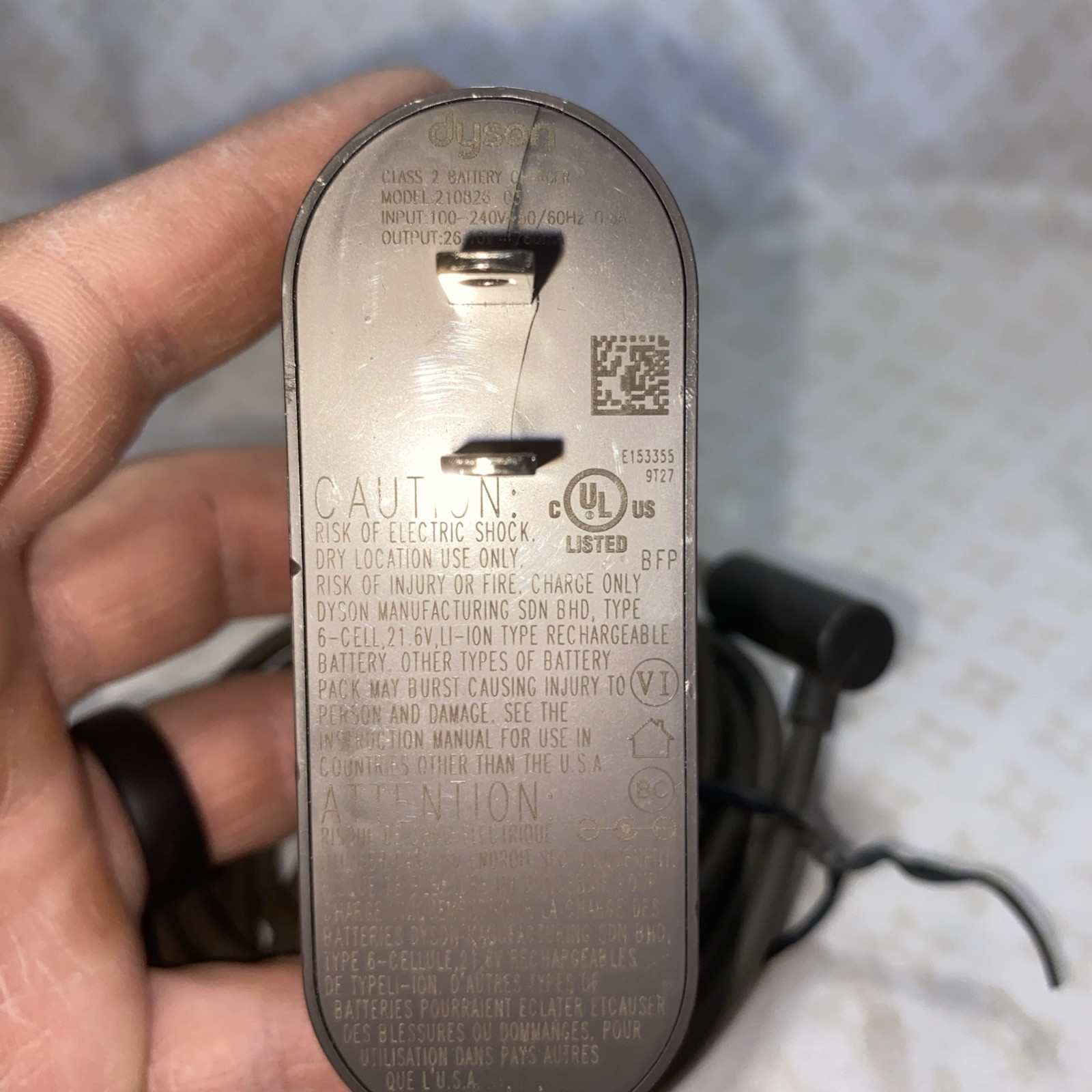 GENUINE Dyson Class 2Battery Charger Model 210826-03. gallery