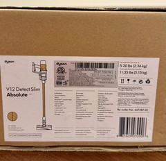 Dyson V12 Detect Slim Absolute Cordless Vacuum Fluffy Laser & Carpet Head HEPA