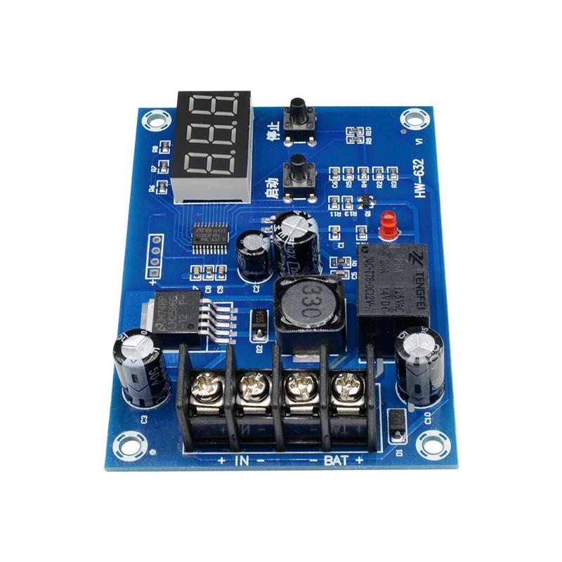 12V - 24V Battery Charge Controller Protection Module w/ LED Voltmeter XH-M603 gallery