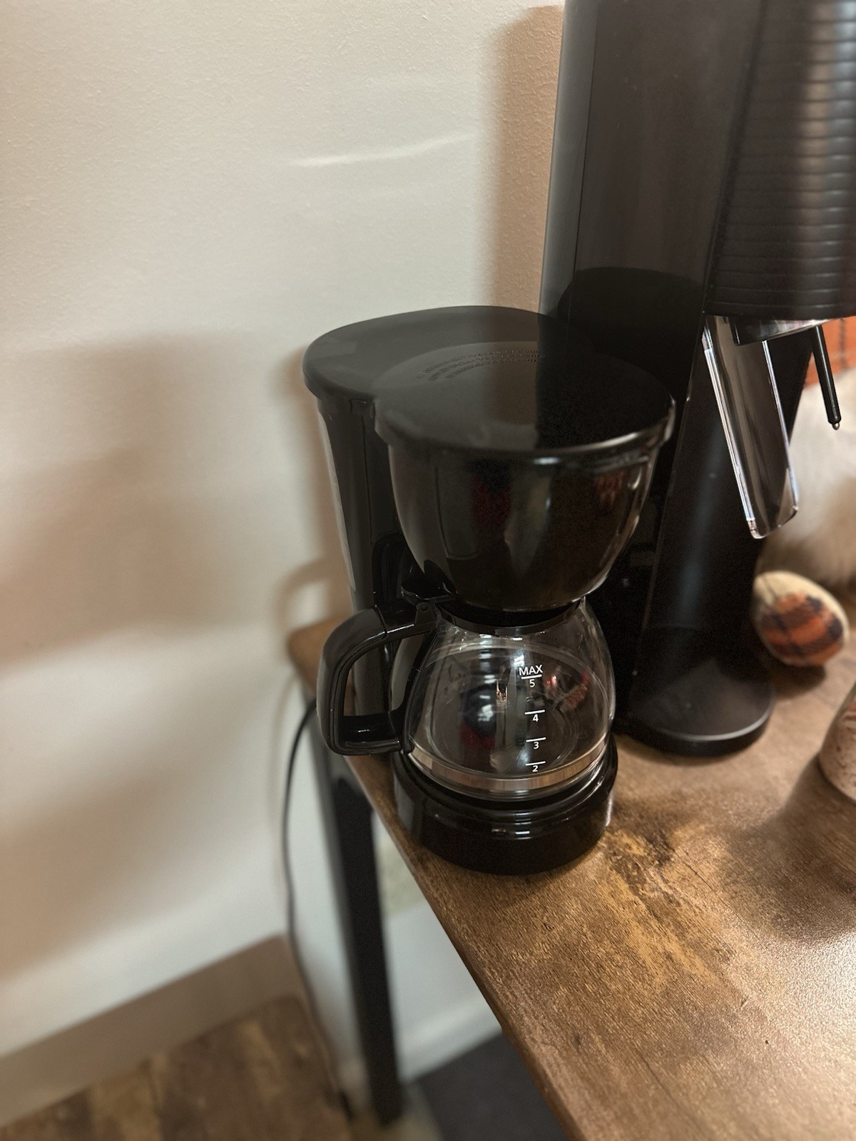Mainstays 5 Cup Black Coffee Maker - Black gallery