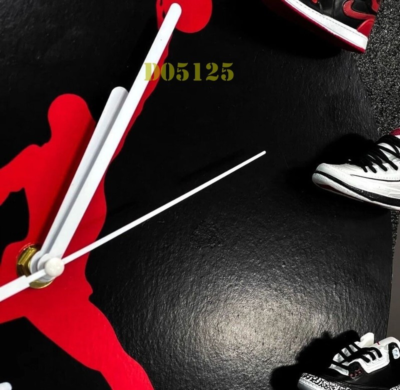 Jordan wall clock mini 3D sneakers Nike AJ Air watch magnet gift basketball NBA gallery