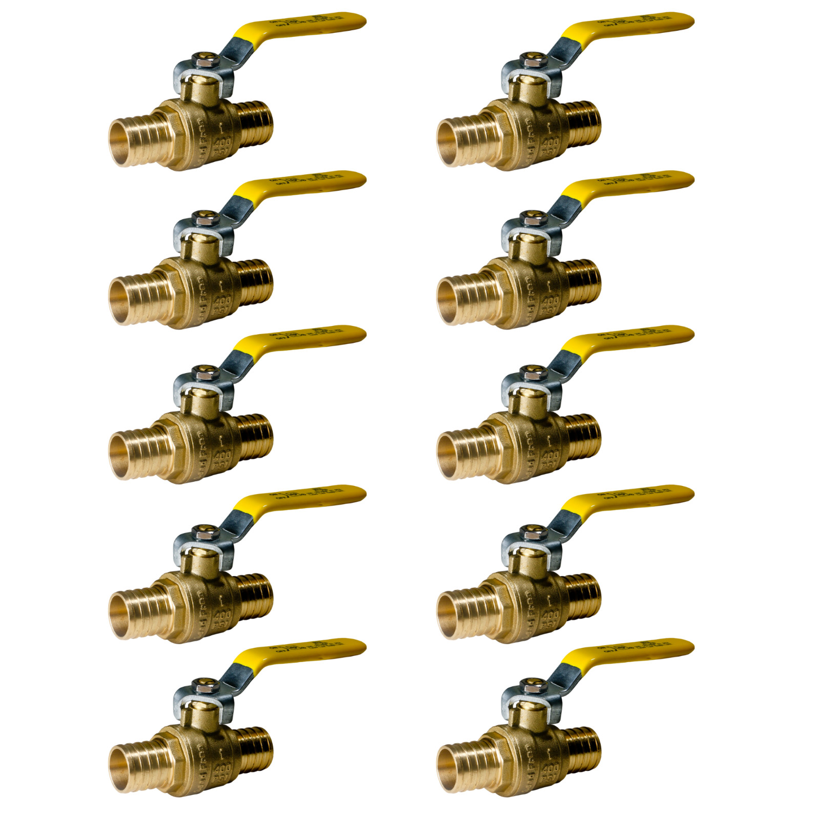 XFITTING 10 Pcs. 1 Inch Pex Ball Valve, 1" Pex Ball Valve, Lead Free, Full Port gallery
