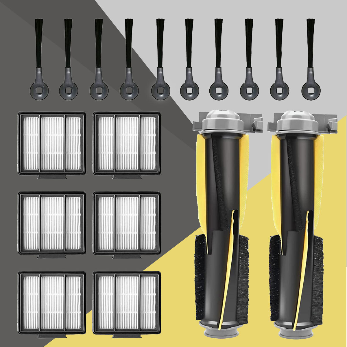 Main Brush,Filters,Side Brush Replacement Parts for Shark IQ UR1100SRUS AV1002AE gallery