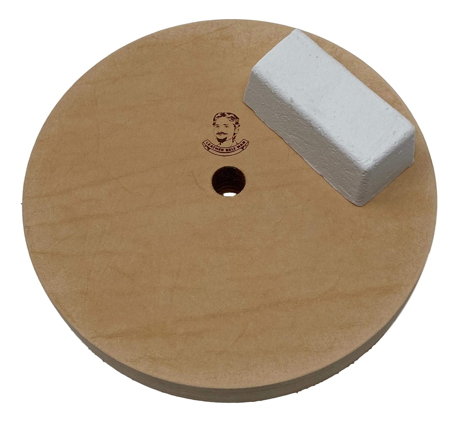 6" (3/4" Width) Leather Honing/Stropping Wheel - Fits 1/2" Arbor - Buffing Co... gallery