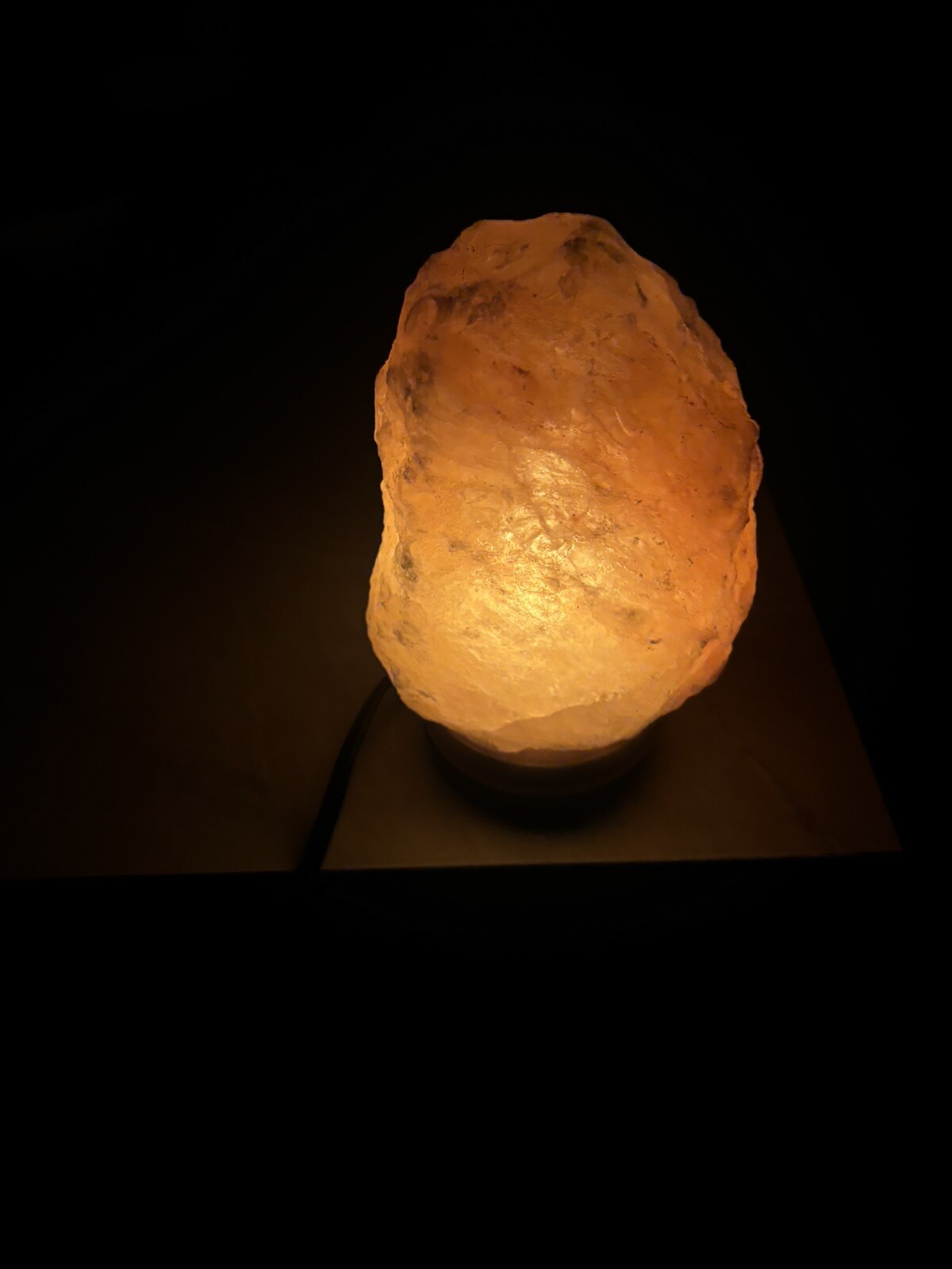 Himalayan Glow Pink Salt Lamp with Dimmer Switch and Wooden Base 5-7 lbs. 5"X 6" gallery
