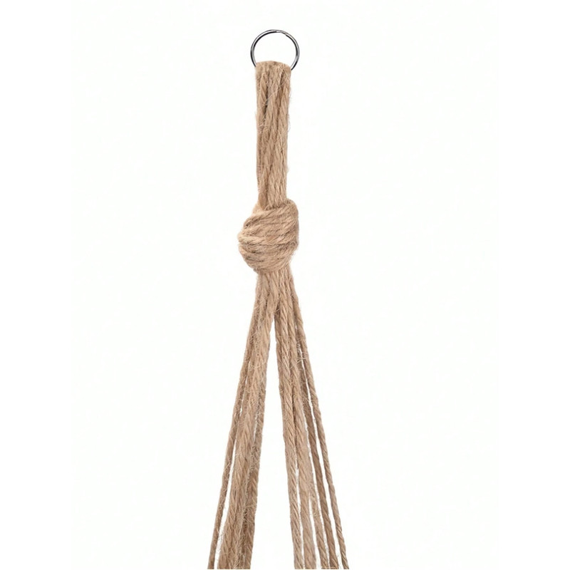 Plant Hanger Brown Rope Boho Macrame Hanging Basket Decor for Home Garden USA gallery