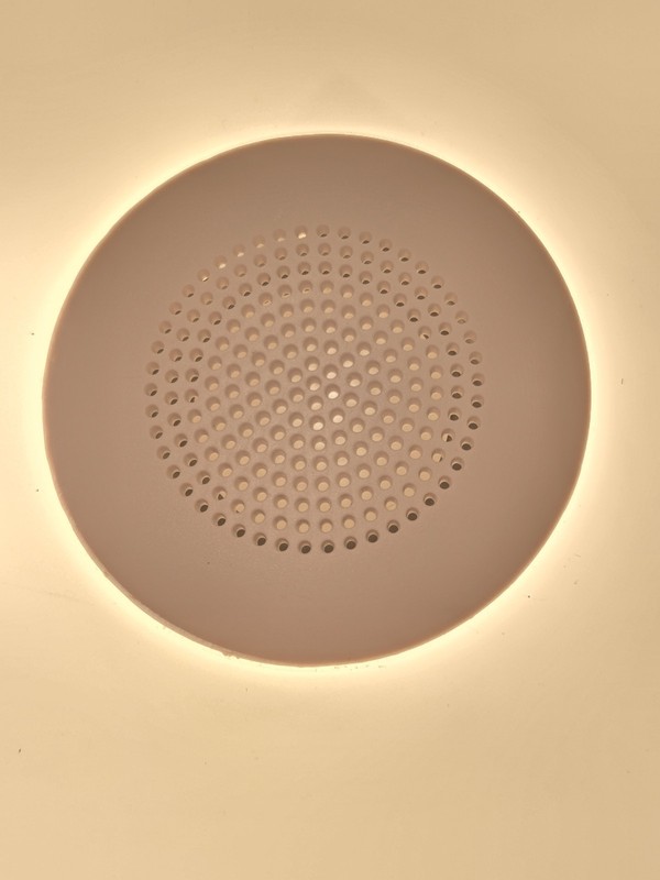LED White Music Bluetooth Ceiling Speaker Light Fixture IP44 READ no mount gallery