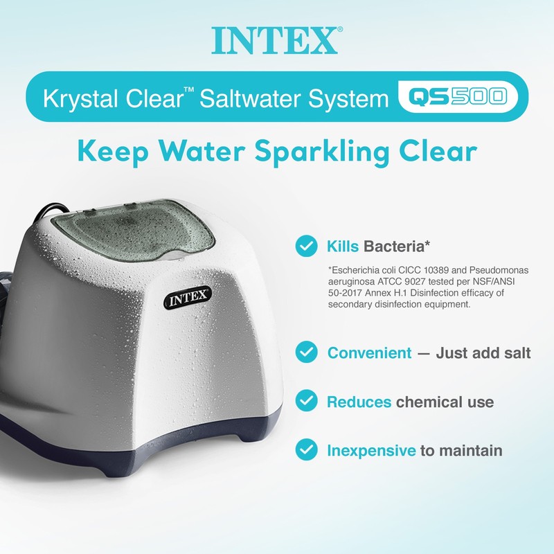 Intex Saltwater System for Pool with Intex Wall Mounted Pool Surface Skimmer gallery