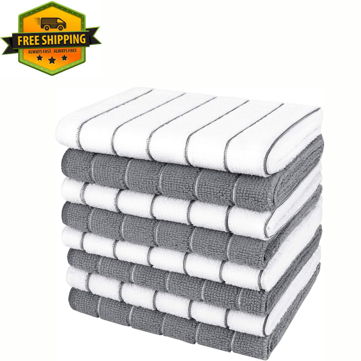 12"x12" Kitchen Towels, Absorbent Dish Towels for Kitchen, Soft Dish Towels 8Pcs gallery