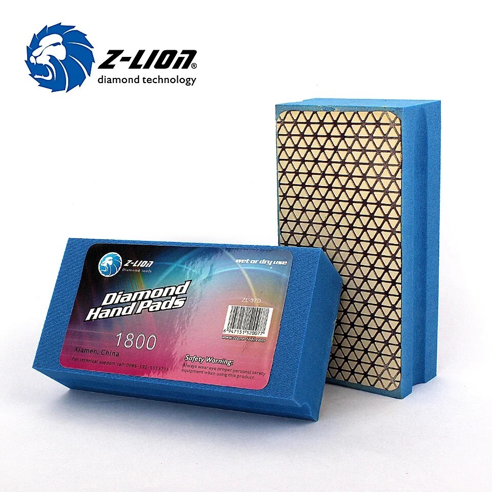 3pcs Diamond Hand Polishing Pads For Surface Grinding Cleaning Polish Block gallery