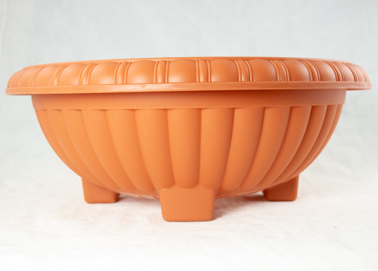 Japanese Plastic Bonsai Training Pot / Home Garden Planter 13"x 13"x 5" - Orange gallery