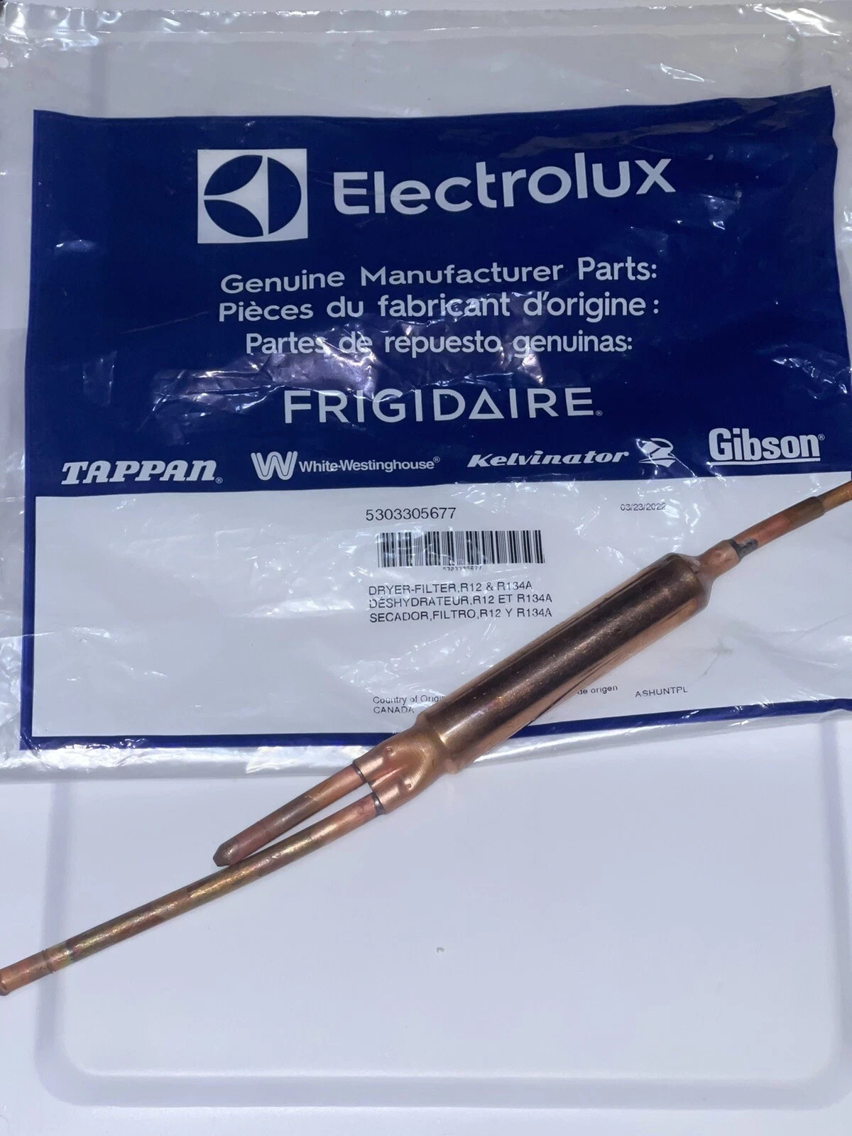 BRAND NEW 5303305677 Electrolux Frigidaire Ref Filter Drier Genuine OEM gallery
