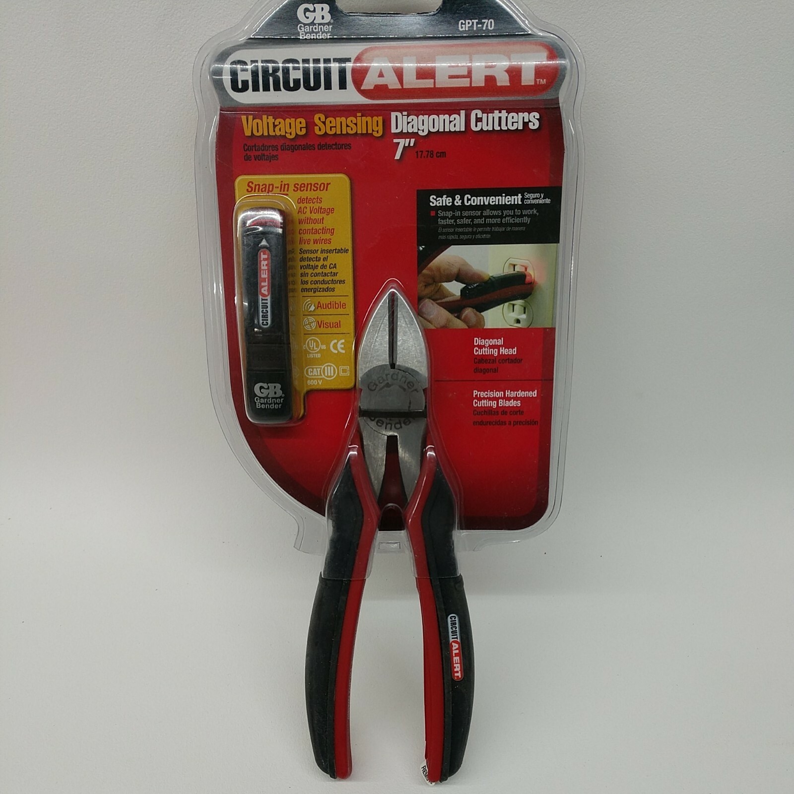 GARDNER BENDER GB Diagonal Pliers 7 Inch Cutter Voltage Sensing CHN GPT-70 gallery