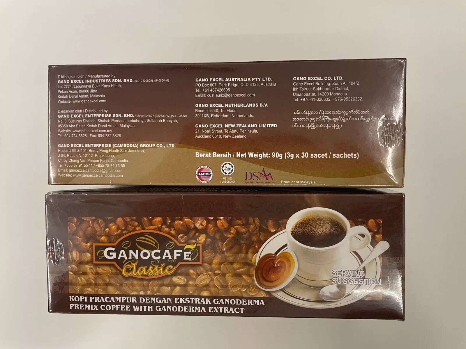 3 X Ganocafe Classic Gano Excel Cafe Coffee Ganoderma Lucidum 30 Sachets gallery