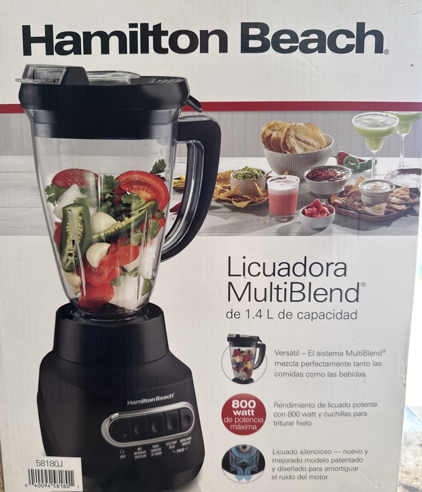 Hamilton Beach MultiBlend Blender 48oz Capacity 800 Watts Versatile Power Quiet gallery