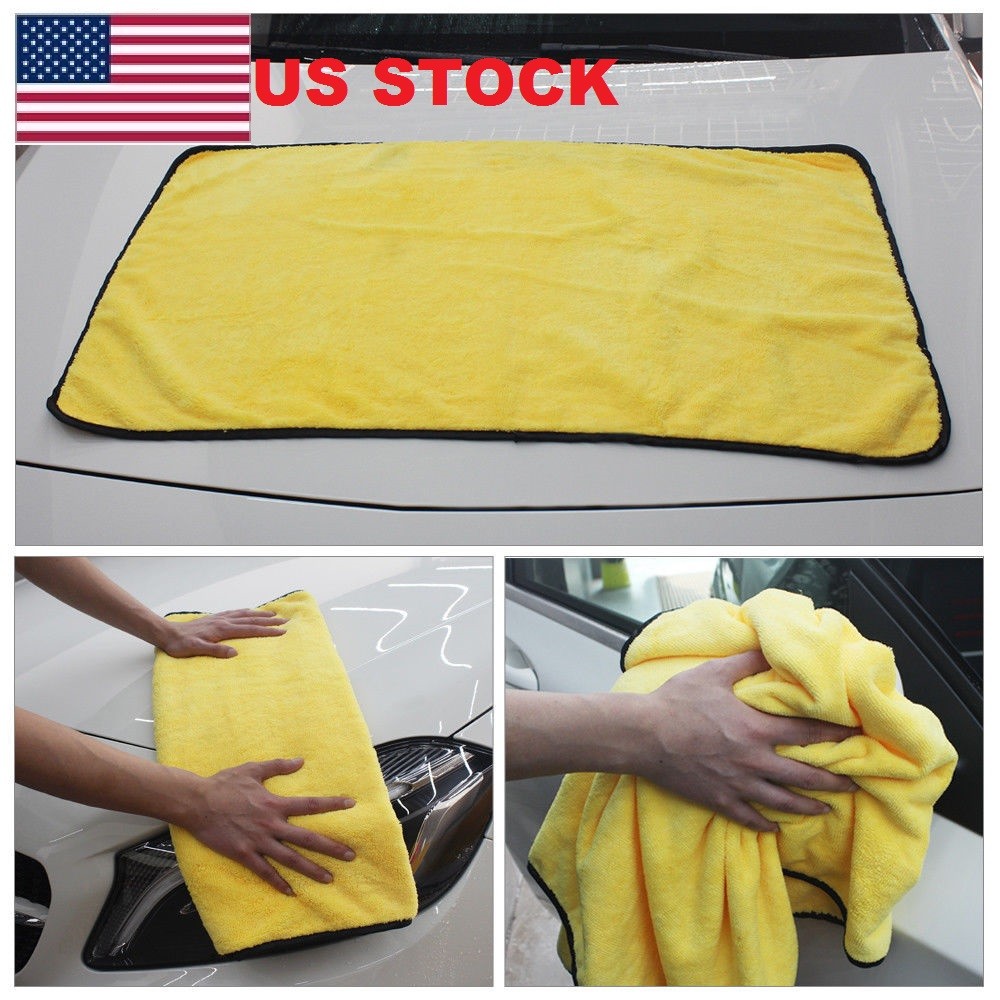 Car Wash Microfiber Towel Auto Cleaning Drying Cloth Hemming Super Absorbent gallery