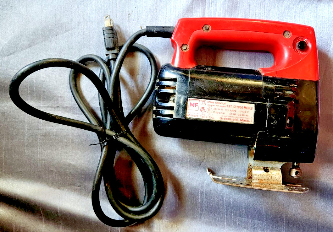Millers Falls Jig Saw - Model B - 2.5 Amps 1/6 HP - Works Great! - No Blade VTG gallery