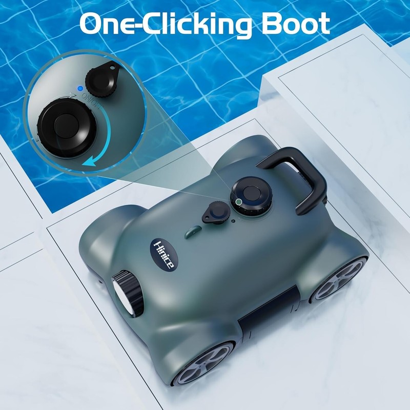 Hinice MF-PC02 Cordless Robotic Pool Cleaner 9000 mAh WHITE gallery