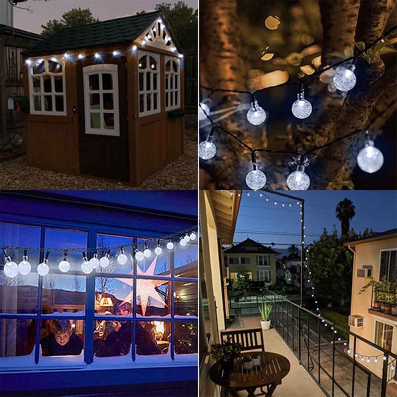 23Ft 50 LED Solar String Lights Outdoor Waterproof Patio Yard Decor gallery