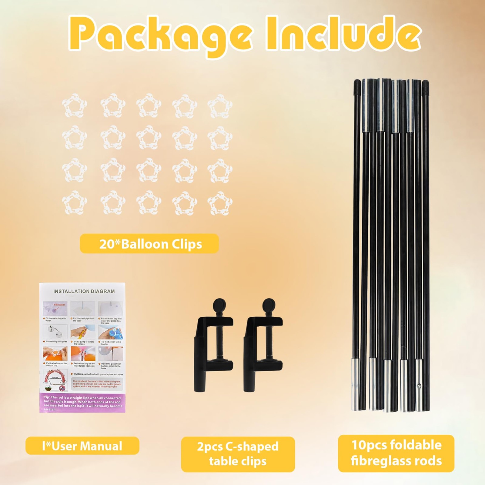 13ft Table Balloon Arch Kit, Balloon Arch Stand Frame for Different Size Tabl... gallery