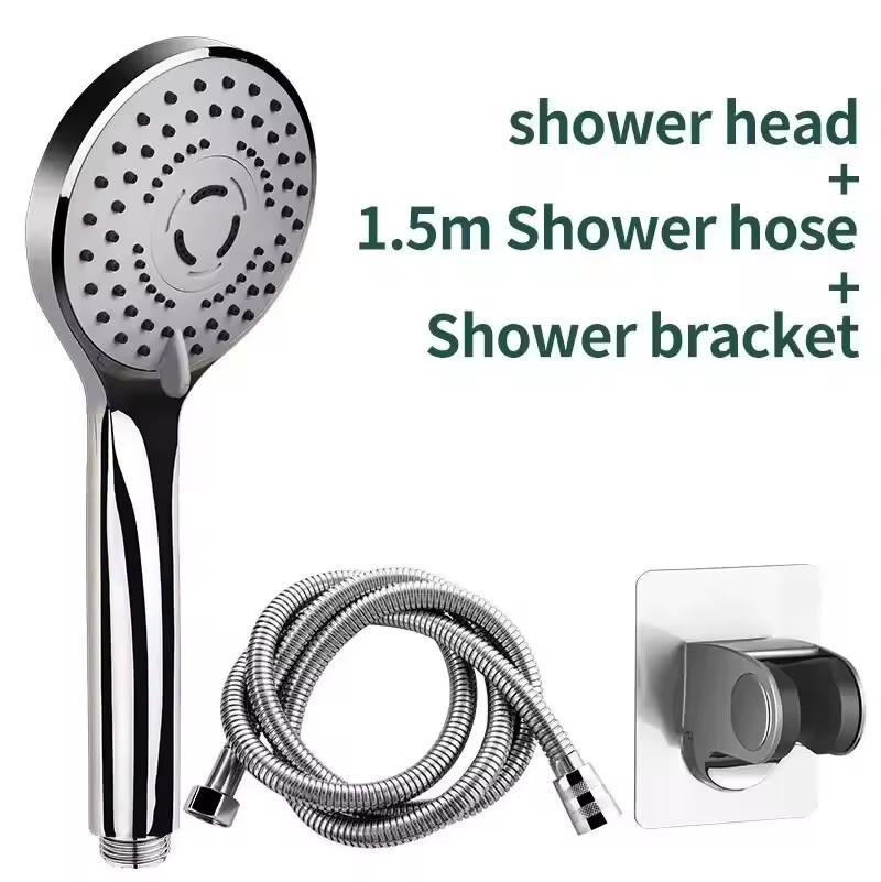 High Pressure Shower Head 5 Settings Handheld Shower Heads Spray With 5 FT Hose gallery