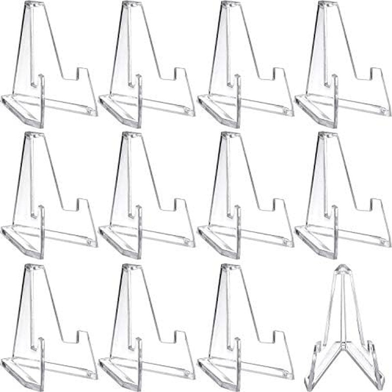 12 Packs Thick Acrylic Card Display Stand, 2.24" Mini Easel Stands for Psa Grade gallery