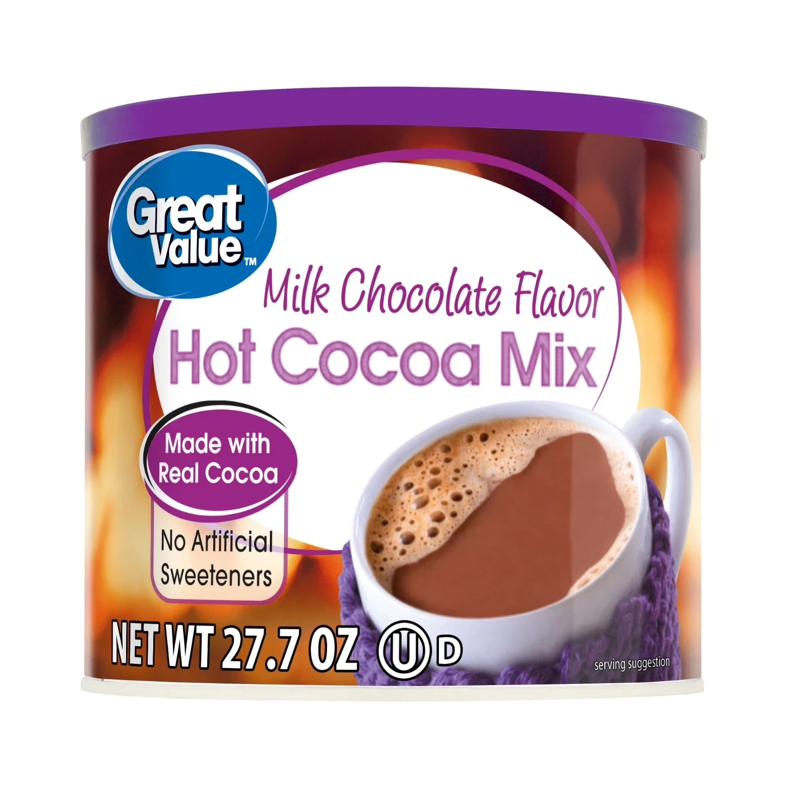 Great Value Milk Chocolate Hot Cocoa Drink Mix, 27 oz Canister gallery