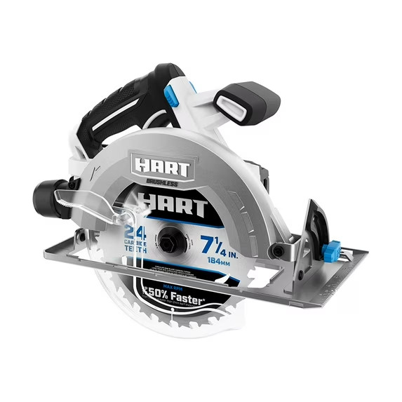 HART HPCS25 20-Volt Brushless 7-1/4 Inch Circular Saw - Tool Only No Battery gallery