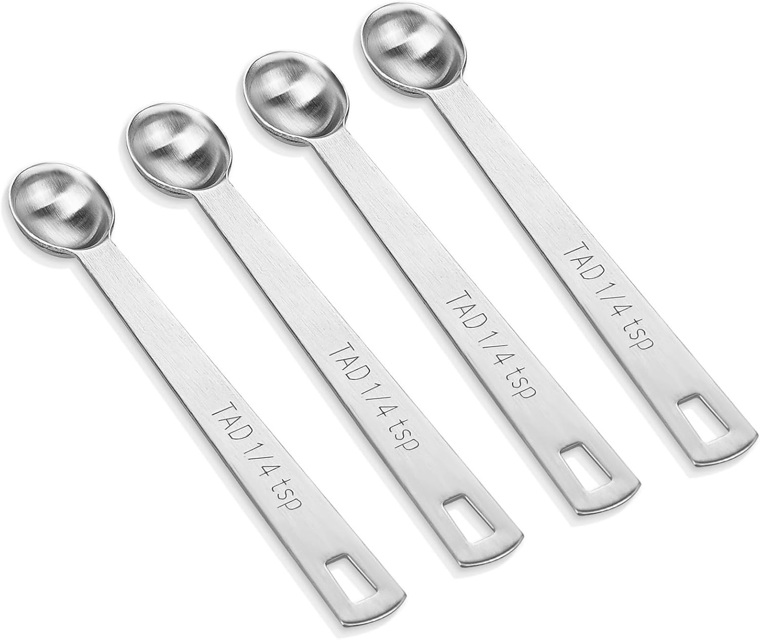 4 PCS 1/4 Teaspoon (1/4 Tsp | 1.25 Ml | 1.25 Cc) Single Measuring Spoon, Stainle gallery