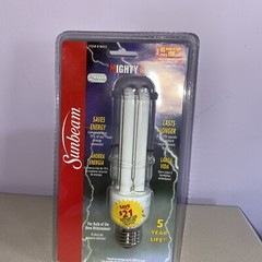 SUNBEAM 2U-14 14 WATT MEDIUM BASE (8422) NEW 5000 HOURS MIGHTY BULB