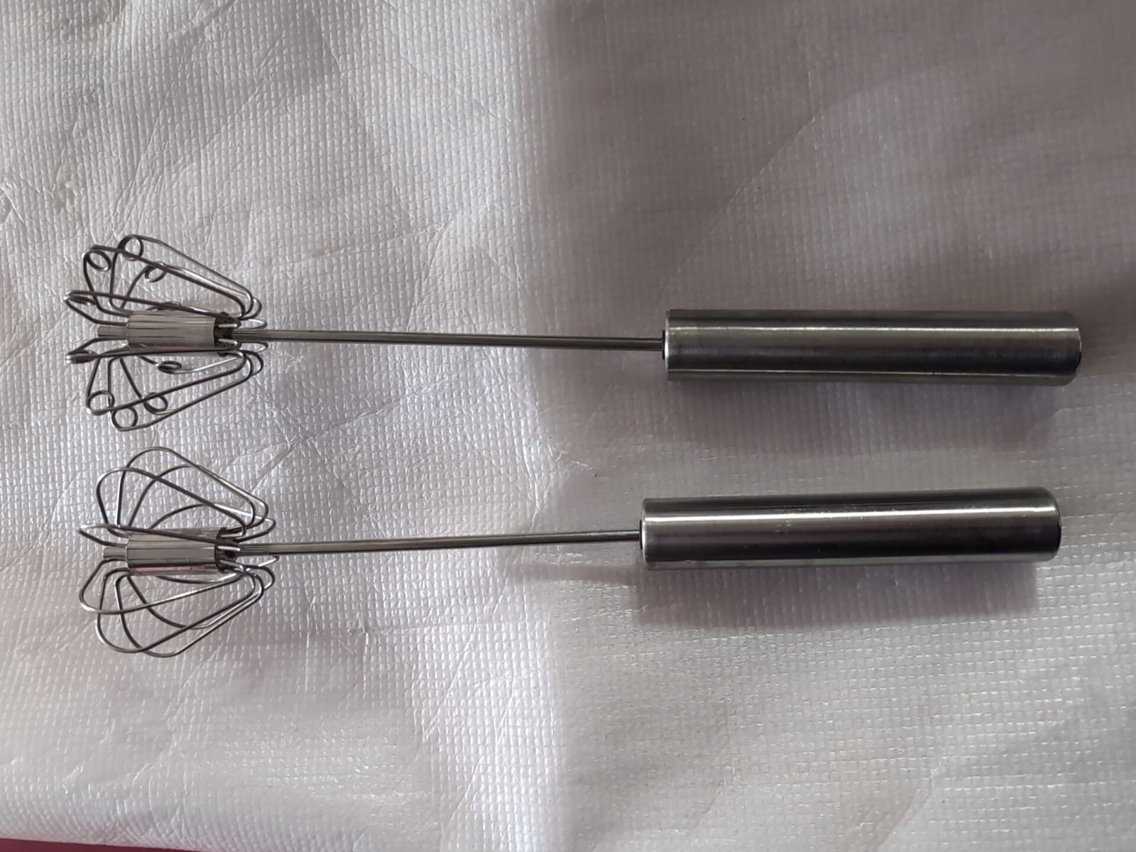 Stainless Steel Push Whisk - Easy to Use Manual Hand Mixer & Plunger Whisk - ... gallery