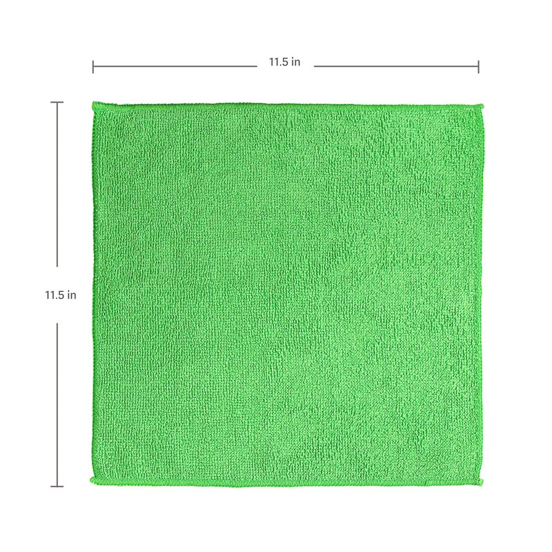 Eurow Microfiber Ultra-Absorbent Cleaning Cloths, 11.5" x 11.5", Multicolor gallery