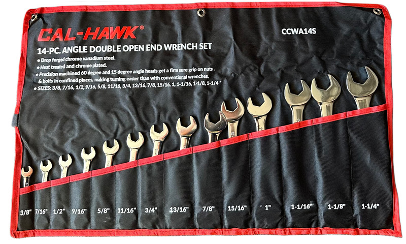 28-pc Combination Angle Double Open End Wrench Set SAE & METRIC gallery