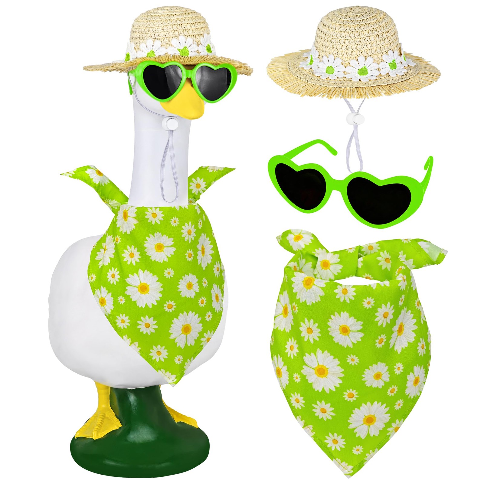 Summer Spring Porch Goose Outfit, Daisy Flower Goose Outfit Clothes for 17/23... gallery