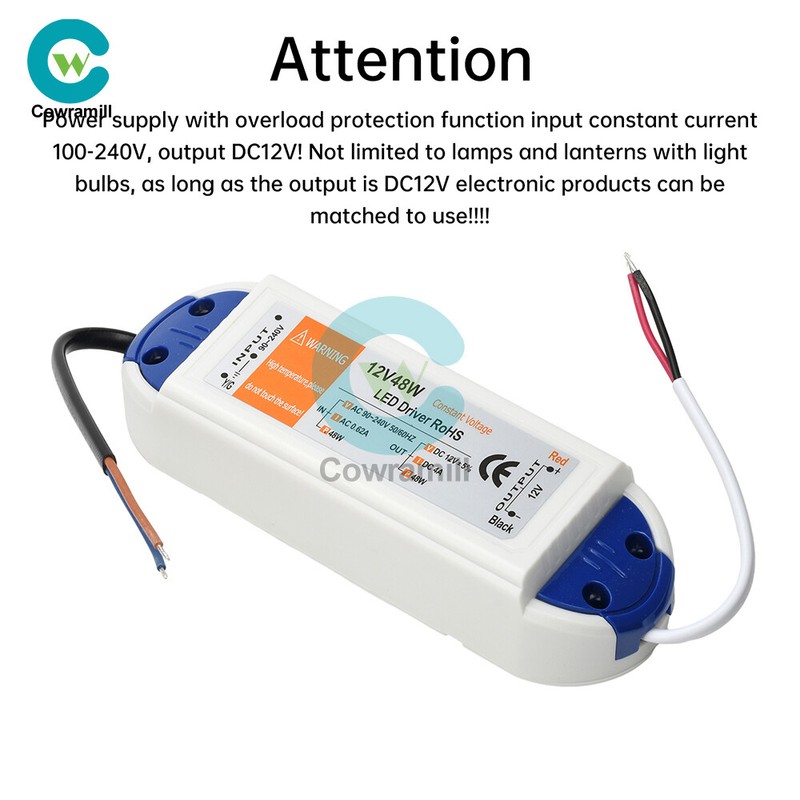 LED Driver Power Supply Adapter Transformer DC 12V 18W 28W 48W for LED Lighting gallery
