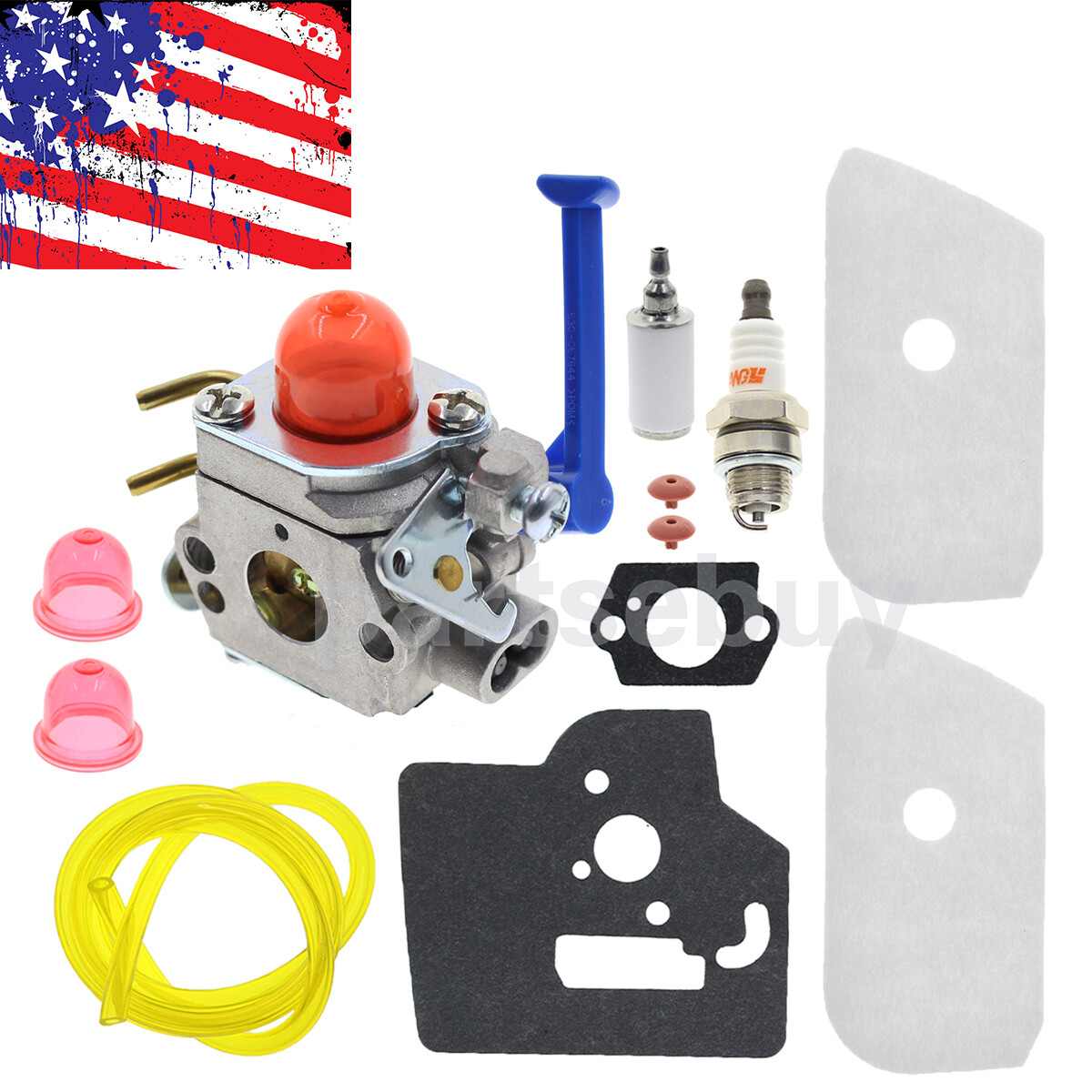 Carburetor Kit 128CD 128L Trimmer 545081848 Fuel Filter Gaskets Replacement part gallery