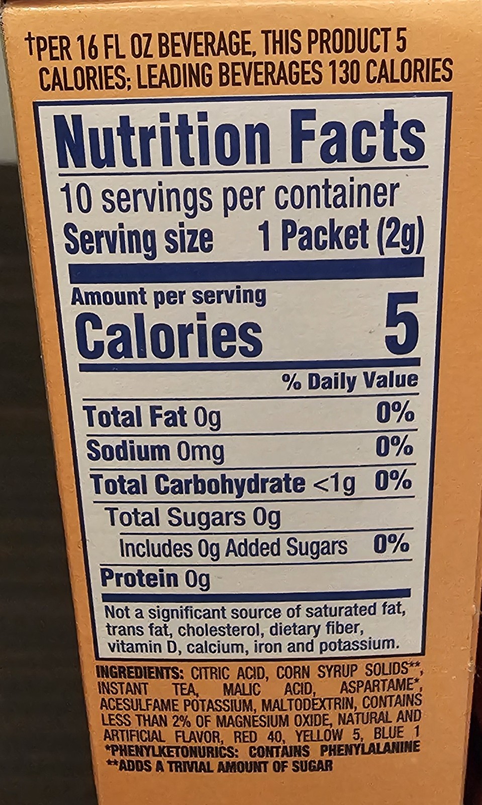 Crystal Light Peach Iced Tea Sugar Free Drink Mix 4 Boxes of 10 BB Dec. 7, 2027 gallery