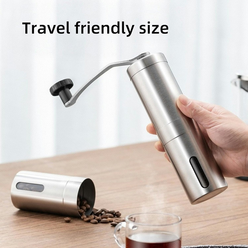 Manual Coffee Grinder, Multi Adjustable Settings, Portable Hand Coffee Grinder w gallery
