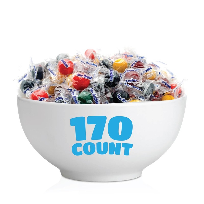 Jaw Breakers - 2 Pound Bulk Pack (About 170 Count) - Assorted Fruit Hard Candy gallery
