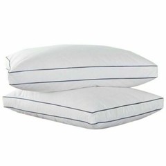 Peace Nest Feather & Down Gusset Standard/Queen Pillow, White – Set of 2