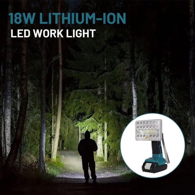 2000LM 18W Cordless Flashlight LED Work Light for Makita 18V LXT Li-ion Portable gallery