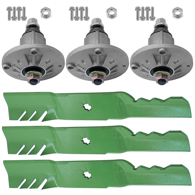 Caltric Deck Spindle & Blade For John Deere E180 S180 LA150 LA175 54" gallery